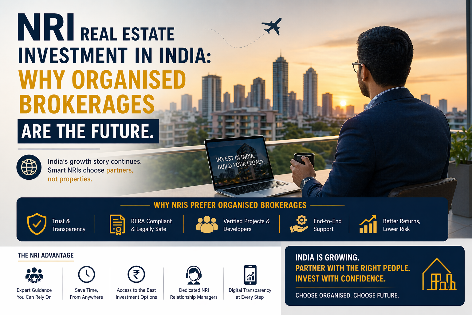 NRI Real Estate Investment India – Why Brokerages Matter